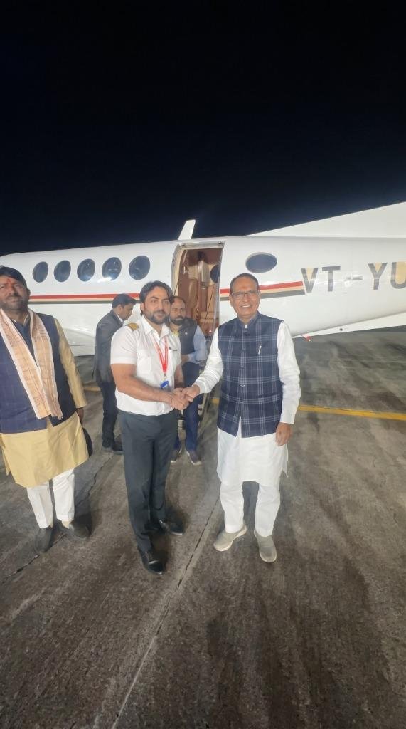 Air Kalinga Captain Welcoming VIP on Tarmac